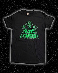 a black t - shirt with the words rcc child on it